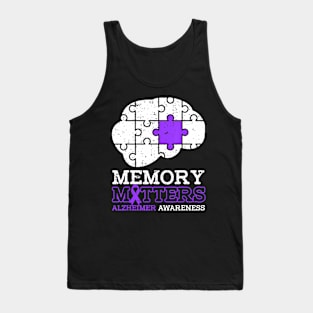 Memory Matters  Alzheimer Awareness Ribbon Tank Top